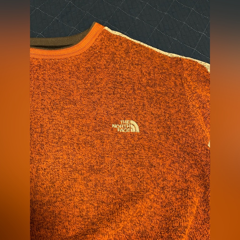 The North Face Men's Orange and Gray Sweater - Picture 6 of 10